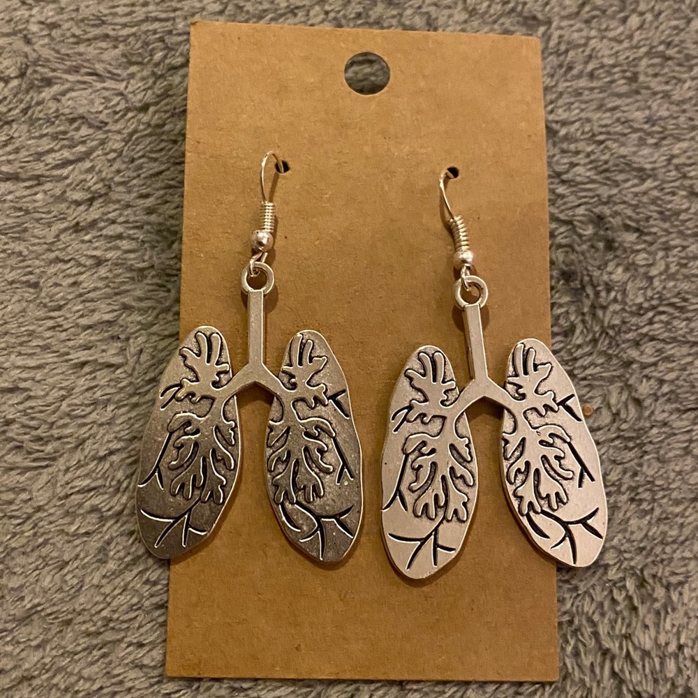 Lung earrings